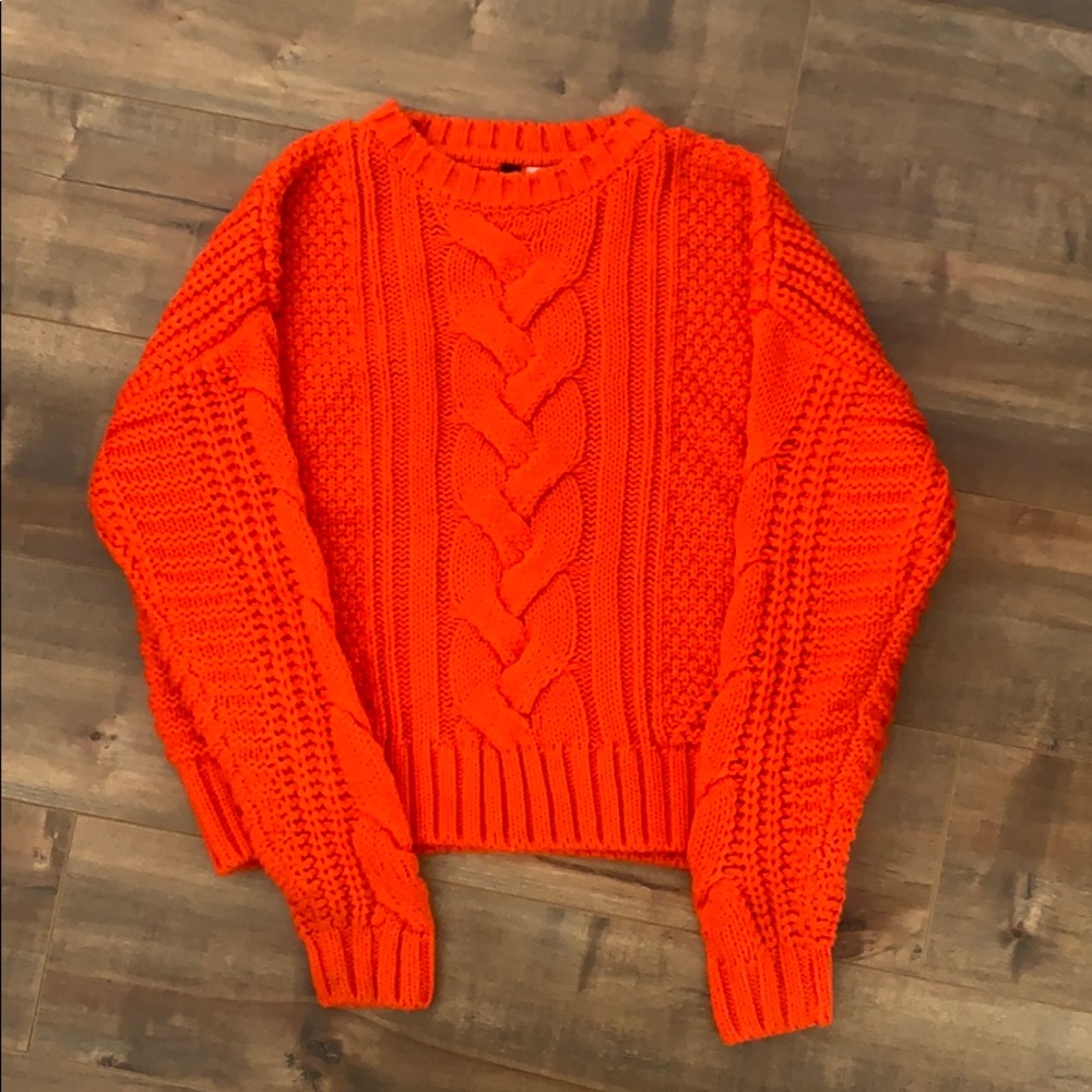 H&M Bright Coral Sweater
